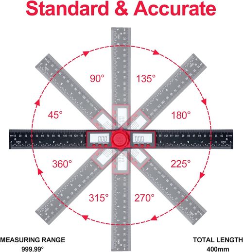 Protractors Digital Display Angle Level Ruler