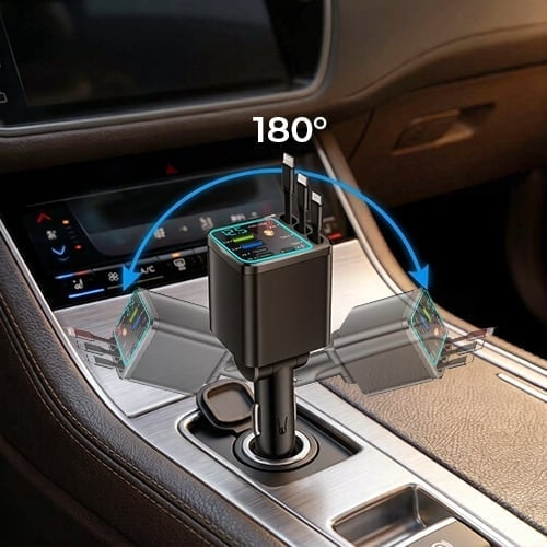✨DLJ-CePin✨Retractable 7-in-1 Car Charger