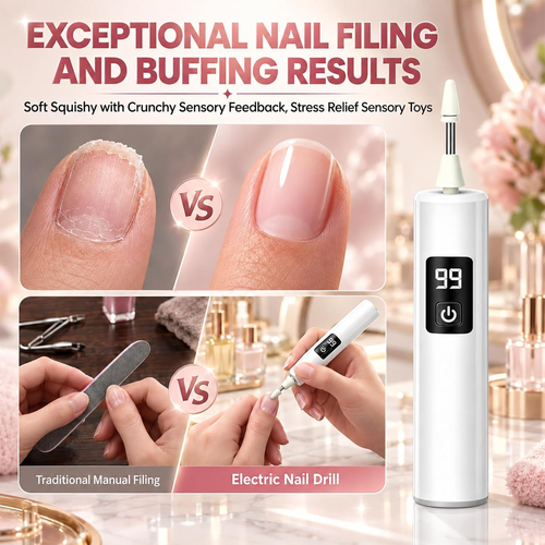 ✨DLJ-CePin✨Electric Nail Grinder With LED Light