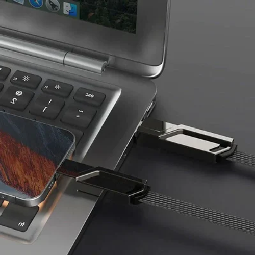 4-in-1 Flat Braided Anti-tangle Charger Cable