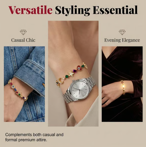 ✨DLJ-CePin✨💫✨ Celestial Charm Bracelet