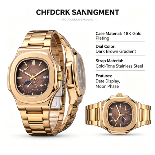 ✨DLJ-CePin✨Water-resistant Multifunction Business Watch