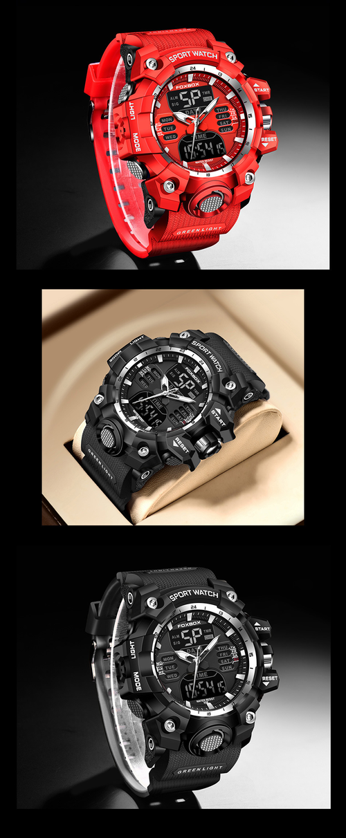 ✨DLJ-CePin✨Multifunction Dual-Display Digital Watch