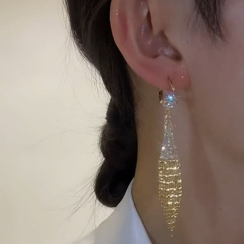 Hot sale 49% off-Diamond Tassel Earrings
