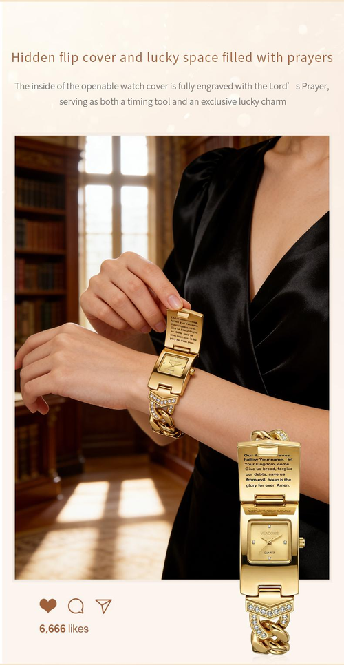 ✨DLJ-CePin✨Affordable Luxury Diamond-Set British-Style Bracelet Watch with Cross-Shaped Clasp