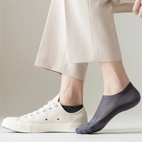 ✨DLJ✨3 pairs Ice silk mesh non-slip socks