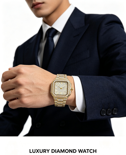 ✨DLJ-CePin✨Luxury Gold Watches Fashion Square Quartz Watch