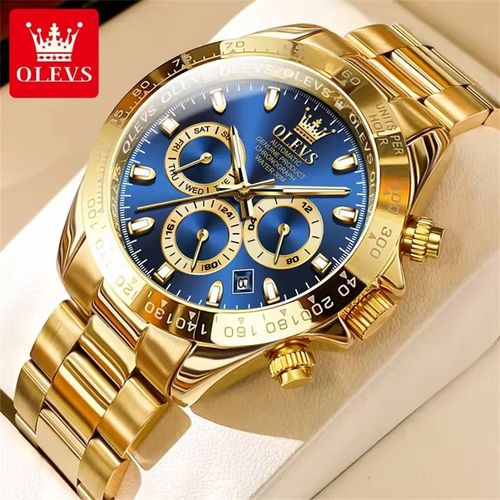 zhy-cepin🧡MJAA™-Waterproof business men's gold watch