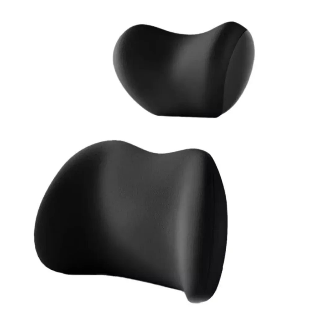 Car Headrest and Lumbar Support Set
