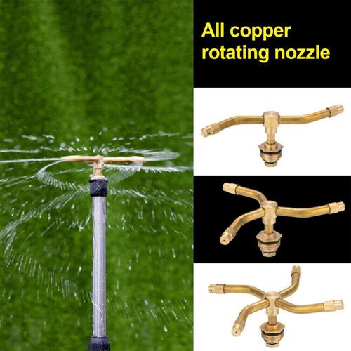 4 arm automatic rotary sprinkler with water-sealing tape