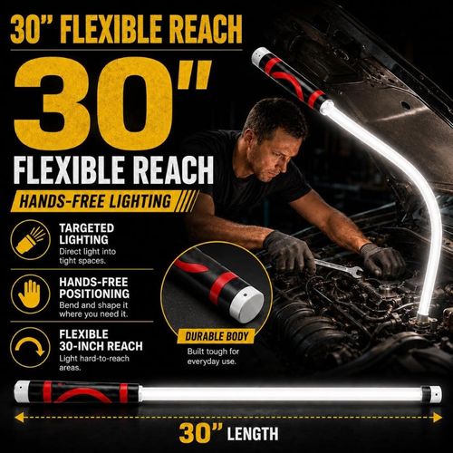 ✨DLJ-CePin✨30 Inch Silicone Flexible LED Light