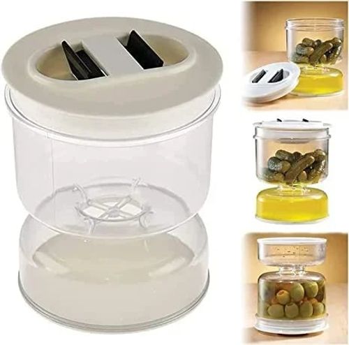 zhy-cepin🥒Pickle and Olives Jar Container with Strainer