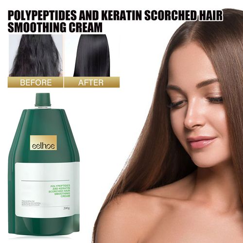 Creme reparador para cabelos lisos