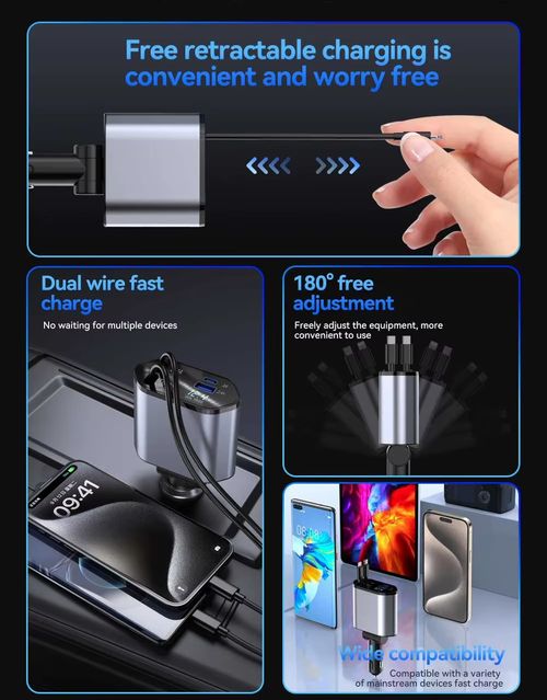 USB-C Fast Charging Car Adapter