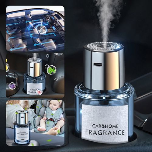 Hotsales Car Air Aroma Luxury Perfume Freshener Rechargeable Motion Essential Smart Car Mist Diffuser with Box