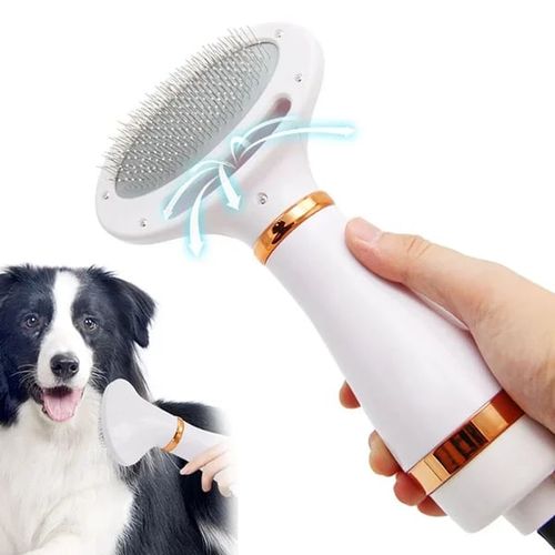 2-In-1 Pet Hair Dryer And Grooming Brush