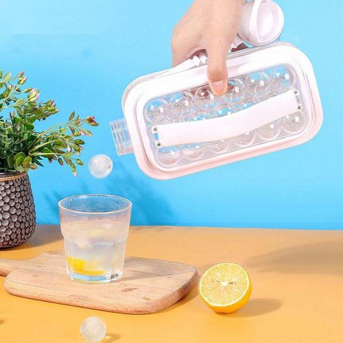Summer Cool Drink Whisky Food Grade Material Soft And Safe Ice Cube Tray, Silicone Ice Cube Tray And Bins With Lid