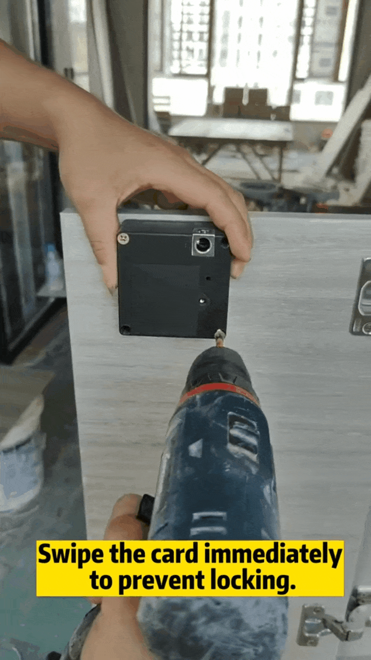 Electronic Cabinet Lock DIY For Wooden Drawer Cabinet