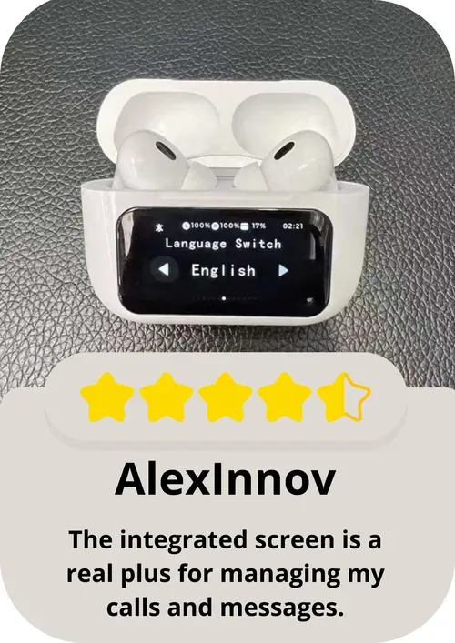 New Anc Enc Tour Pro 2 True wireless headphones Noise-cancelling sports earbuds Smart LCD microphone replaces V8 At68 T68 Pro