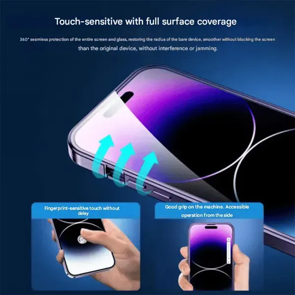 iPhone 13 pro max  Magnetic Glass Case - HD Touch, Full Protection, Anti-Fingerprint, Shockproof