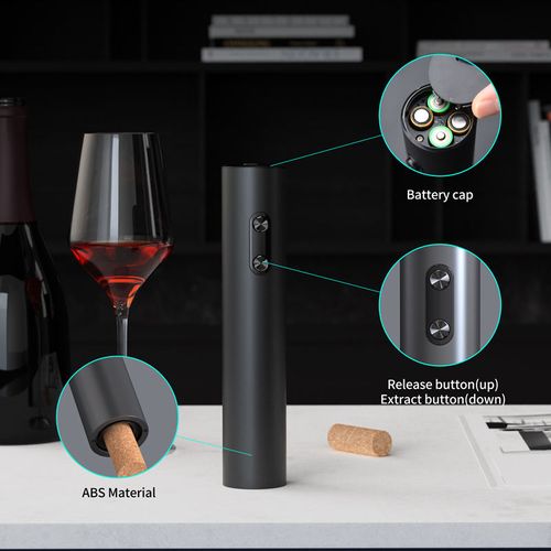 Good Price Performance Plastic Electronic Bottle Corkscrew Wine Opener Electric