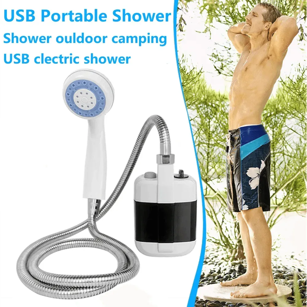 🚿 Stay Fresh Outdoors✨ Portable Camping Shower with Adjustable Flow – For Easy & Convenient Outdoor Cleaning!