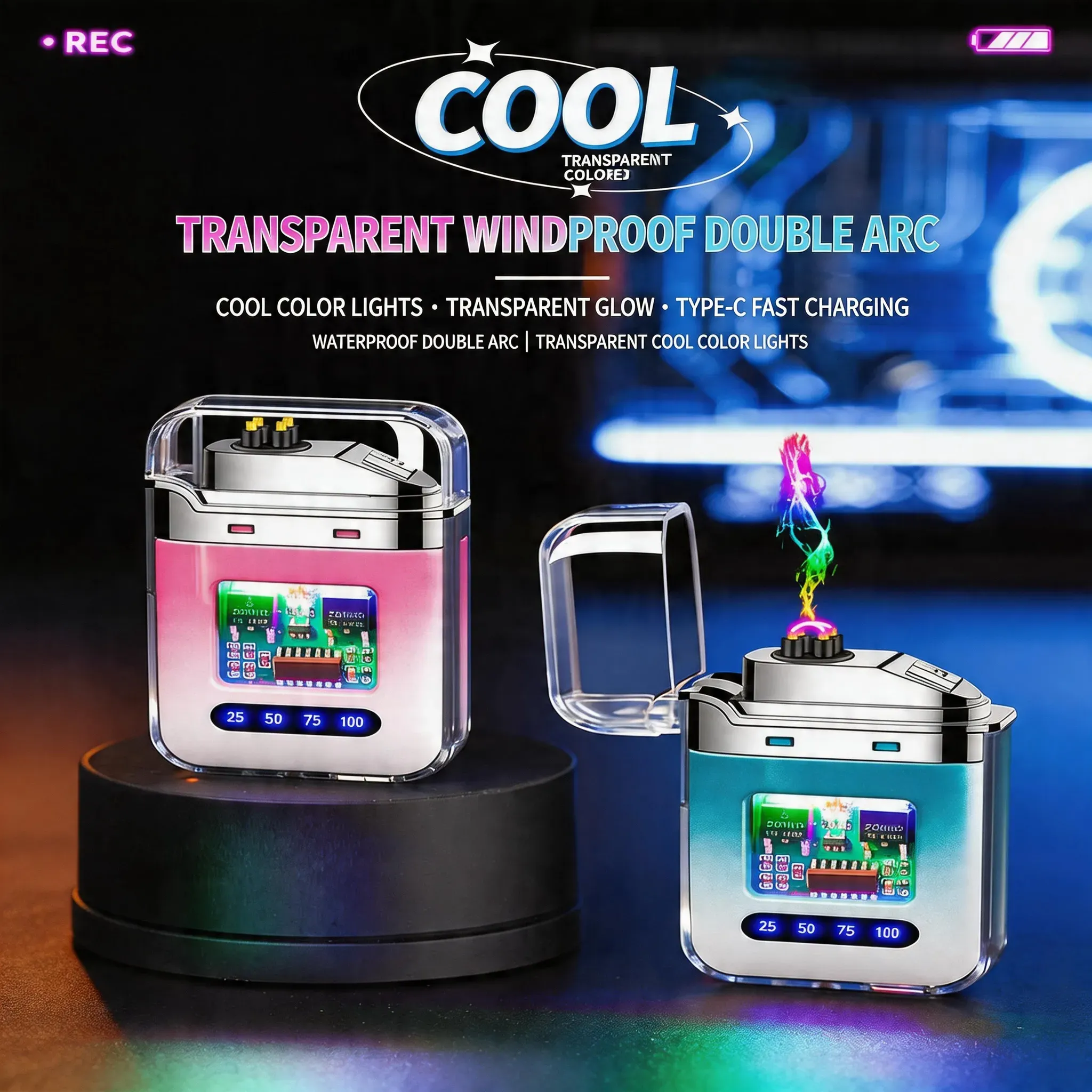 THE ULTIMATE RECHARGEABLE PLASMA LIGHTER: WIND-PROOF, WATERPROOF, NO GAS NEEDED!