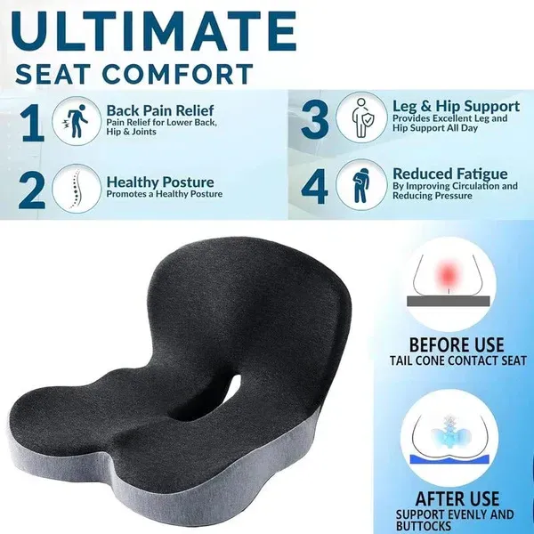 Non-Slip Memory Foam Seat💺