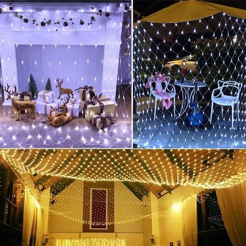 🎁2024 New Solar LED Waterproof Full Star Fishing Net Lights