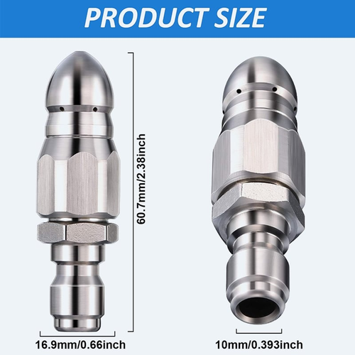 🌀 Quick Connect Stainless Nozzle Set