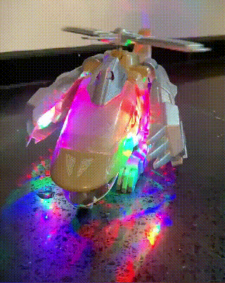 Hot Sale LED Transforming Dinosaur Helicopter Toy