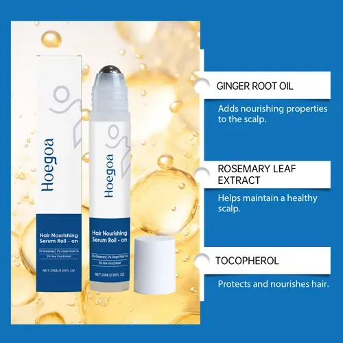 Finally Stop Hair Fall & Grow Thicker, Denser Hair | Hoegoa Hair Density Roll-On Serum