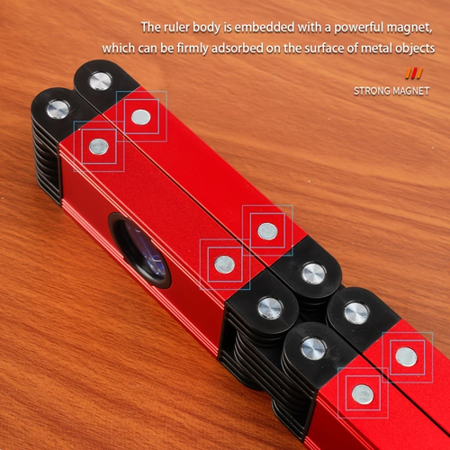 Horizontal folding ruler