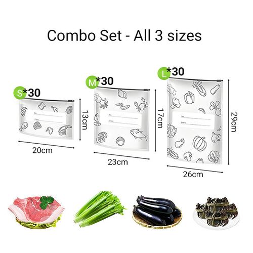 🥦Reusable Aluminum Foil Sealable Storage Bags
