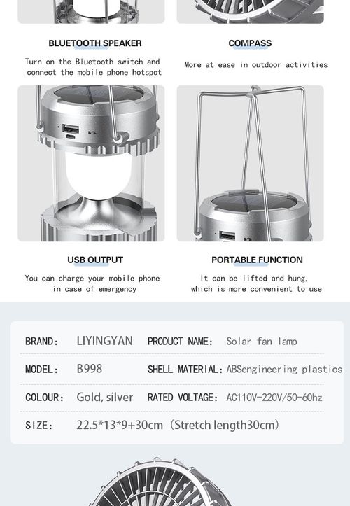 2025🔥🎁Hot Sale 49% OFF🎁🔥5-In-1 Portable LED Camping Lantern With Fan  FREE SHIPPING
