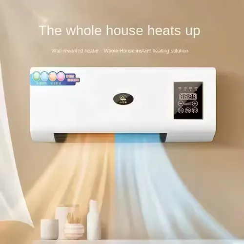 1800W Dual Purpose Wall Mounted Electric Heater Cold Warm Air Blower and Hot Bedroom Heater