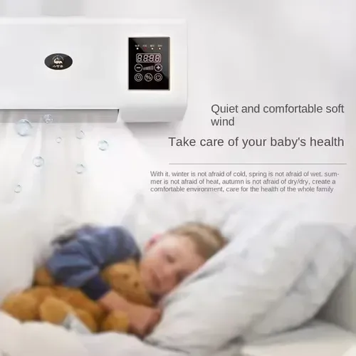 1800W Dual Purpose Wall Mounted Electric Heater Cold Warm Air Blower and Hot Bedroom Heater