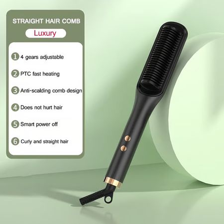 2025 Pro Steam Straightener Brush-Ultimate Hair Hydration and 3X Faster Straightening