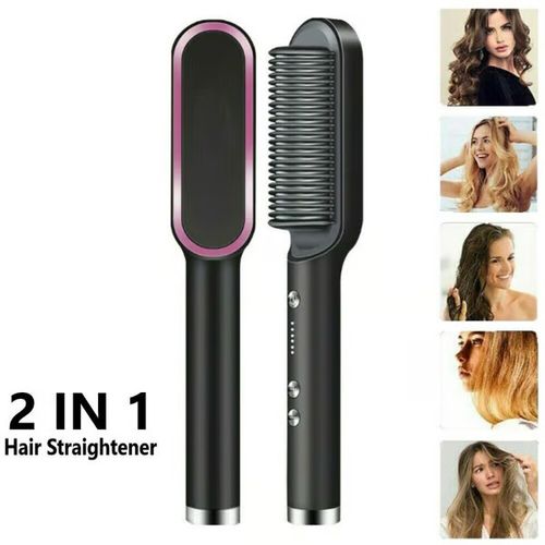2025 Pro Steam Straightener Brush-Ultimate Hair Hydration and 3X Faster Straightening