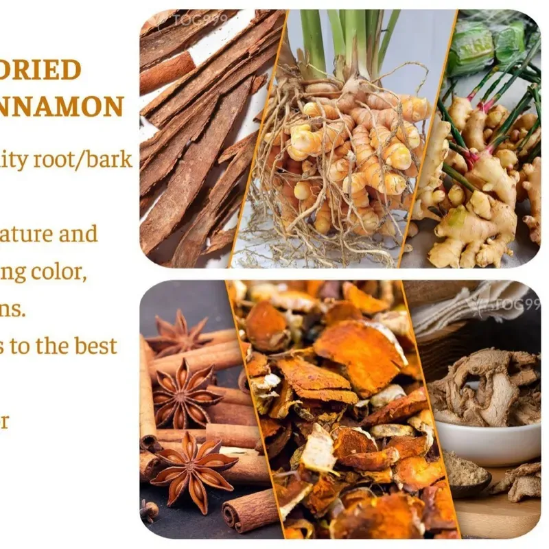 💥LAST DAY 49% OFF -100% Natural Turmeric Ginger Cinnamon Tea