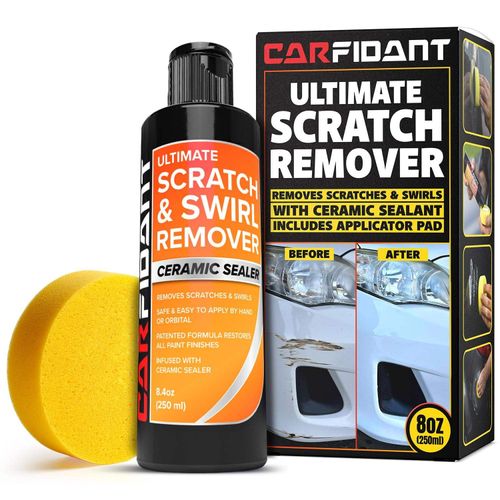 Car Scratch & Swirl Remover, Car Paint Scratch Repair Kit with Buffing Pad, Polishing and Waxing Set