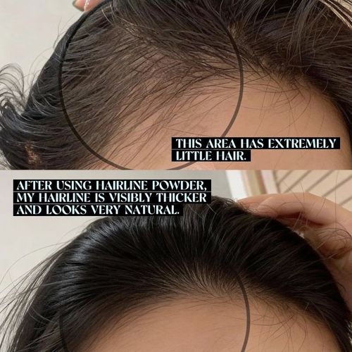 Waterproof hair shadow powder, for thinning hair and covering & touching up dark roots