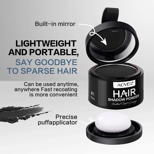 Waterproof hair shadow powder, for thinning hair and covering & touching up dark roots