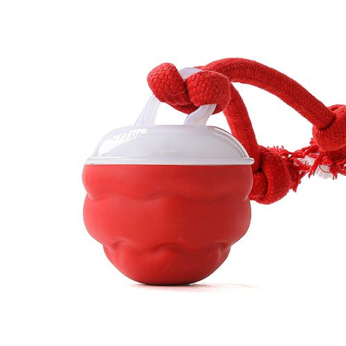 2025 New Smart Interactive Dog Squeaky Ball Toy - Automatic Moving Rolling Ball with Removable Rope, Wicked Active Dog Toy for Interactive Play