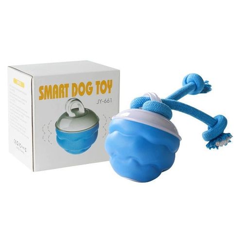 2025 New Smart Interactive Dog Squeaky Ball Toy - Automatic Moving Rolling Ball with Removable Rope, Wicked Active Dog Toy for Interactive Play