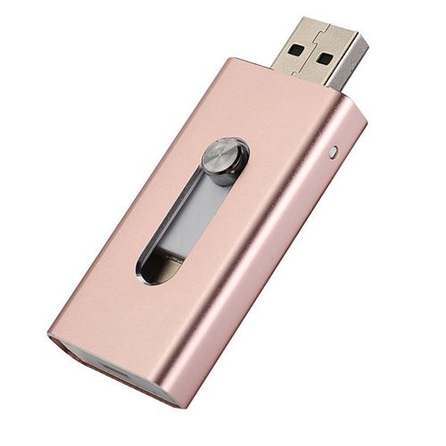 Multifunctional Micro OTG Metal USB Flash Drive 128G- Dual Compatibility for Smartphone & PC, Works with Apple Android Devices, Portable High-Speed Memory Disk