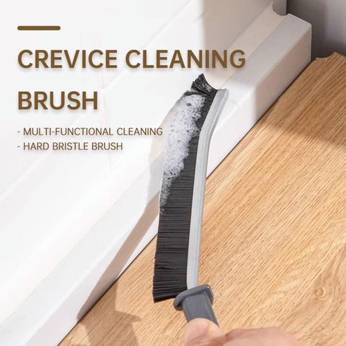 Buy 2 Get 1 Free 3 in 1 Hard-Bristled Crevice Cleaning Brush - Thin Slim Gap Cleaner for Toilet Kitchen Bathroom, Dead Corner Brush for Window Tile Door Shelf