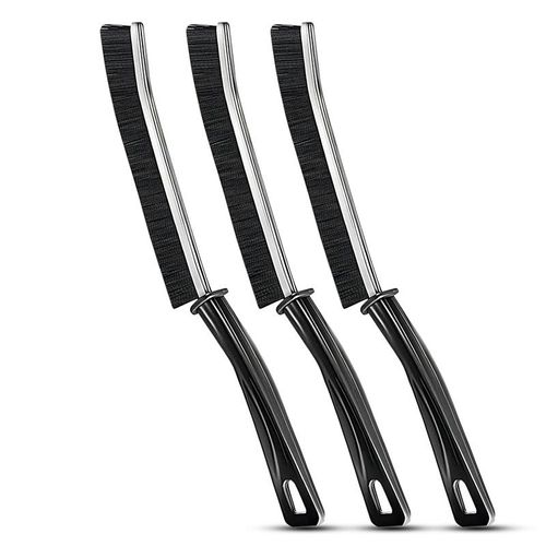 Buy 2 Get 1 Free 3 in 1 Hard-Bristled Crevice Cleaning Brush - Thin Slim Gap Cleaner for Toilet Kitchen Bathroom, Dead Corner Brush for Window Tile Door Shelf