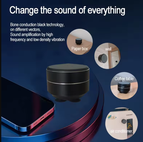 Bone Conduction Speaker Vibration Stereo Audio Digital TWS Wireless Smallest Speakers Dropshipping Mini Portable Metal Speaker