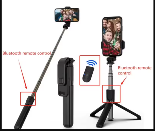 H1 Wireless Bluetooth Selfie Stick tripod monopod stand Phone holder for Outdoor travel 3 IN 1